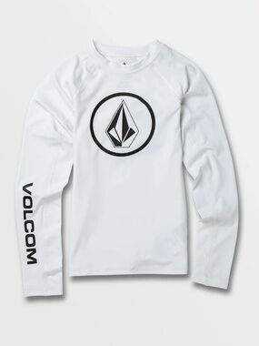 Volcom Lido Solid Youth Boy's L/S UPF 50 Rashguard - size M - NWT